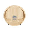 Kove 1-2 Person Spruce Barrel Sauna with Front Porch & 4.5kW Electric Heater | KOVE-BAR2 Outdoor Barrel Electric Heated Saunas Kove Designs