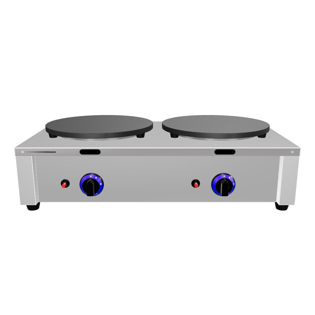 Empire Twin Plate Gas Crepe Maker 400mm x 2 - EMP-BJL-2G-D-OZ Crepe Makers & Pancake Machines Empire