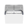 Empire Sliding Curved Glass Lid Display Ice Cream Counter Freezer - 9 x Pans - EMP-CF420QIC-GT Display Chest Freezers Empire