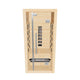 Empire Kove 1-Person Infrared Sauna Cabin Compact – Hemlock Wood, Glass Front, Bluetooth & Full Spectrum Heating | KOVE-INF1 Indoor Infrared Saunas Kove Designs