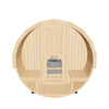 Kove 1-2 Person Spruce Barrel Sauna with Front Porch & 4.5kW Electric Heater | KOVE-BAR2 Outdoor Barrel Electric Heated Saunas KOVE