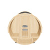 Kove 5-6 Person Spruce Barrel Sauna with Front Porch & 8kW Electric Heater | KOVE-BAR6 Outdoor Barrel Electric Heated Saunas KOVE
