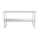 Empire Stainless Steel Double Tier Overshelf 1200mm | Commercial Kitchen Table Gantry | OSD-1248 Stainless Steel Over Shelves Empire