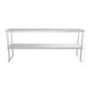 Empire Stainless Steel Double Tier Overshelf 1500mm | Commercial Kitchen Table Gantry | OSD-1500 Stainless Steel Over Shelves Empire