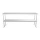 Empire Stainless Steel Double Tier Overshelf 1500mm | Commercial Kitchen Table Gantry | OSD-1500 Stainless Steel Over Shelves Empire