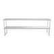 Empire Stainless Steel Double Tier Overshelf 1800mm | Commercial Kitchen Table Gantry | OSD-1272 Stainless Steel Over Shelves Empire