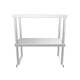 Empire Stainless Steel Double Tier Overshelf 600mm | Commercial Kitchen Table Gantry | OSD-600 Stainless Steel Over Shelves Empire