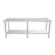 Empire 2100mm Premium Stainless Steel Centre Prep Table with Undershelf Commercial Kitchen Bench - P-SSCT-210 Stainless Steel Centre Tables Empire