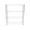Empire 4-Tier Heavy-Duty Wire Shelving Unit | 1500mm Wide, 120kg Per Shelf Storage Rack – RACK-1500 Chrome Wire Shelving and Racking Empire