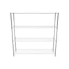 Empire 4-Tier Heavy-Duty Wire Shelving Unit | 1800mm Wide, 120kg Per Shelf Storage Rack – RACK-1800 Chrome Wire Shelving and Racking Empire