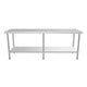 Empire 2100mm Stainless Steel Centre Table with Undershelf Commercial Prep Bench - SSCT-210 Stainless Steel Centre Tables Empire