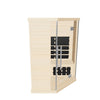 Kove 3-4 Person Infrared Corner Sauna Cabin – Hemlock Wood, Glass Front, Bluetooth & Full Spectrum Heating | KOVE-INFC Indoor Infrared Saunas Kove Designs