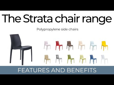 Tabilo Strata Polypropylene Chair - Anthracite Canteen / Break out chair Tabilo