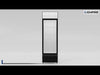 Empire Single Door Display Cooler – 375L Commercial Fridge with Merchandising Canopy | CL-370 Upright Double Glass Door Chillers Empire