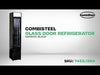 Combisteel Slimline Black Narrow Single Hinged Glass Door Fridge Merchandiser 105Ltr - 7455.1384 Upright Single Door Bottle Coolers Combisteel