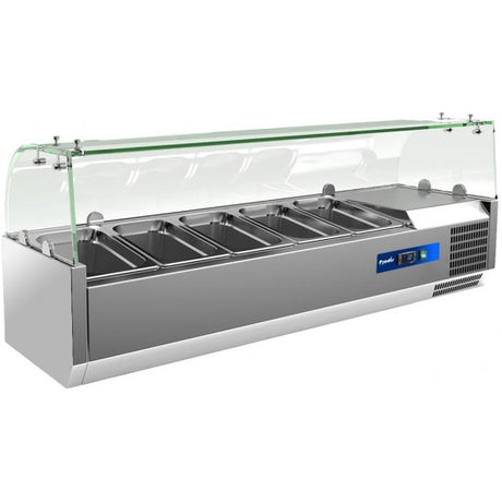 Prodis T12G 1200mm 4 x 1/3GN topping unit with glass top VRX Topping Units Prodis   