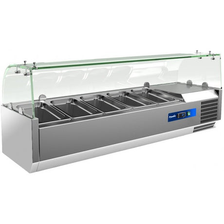 Prodis T18G 1800mm 8 x 1/3GN topping unit with glass top VRX Topping Units Prodis   