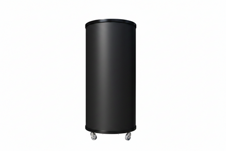 Empire Drinks Can Bottle Dump Impulse Barrel Mobile Cooler Black - EMP-CC77 Single Door Bottle Coolers Empire