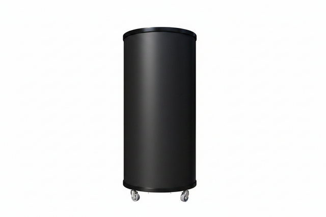 Empire Drinks Can Bottle Dump Impulse Barrel Mobile Cooler Black - EMP-CC77 Single Door Bottle Coolers Empire