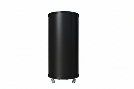 Empire Drinks Can Bottle Dump Impulse Barrel Mobile Cooler Black - EMP-CC77 Single Door Bottle Coolers Empire