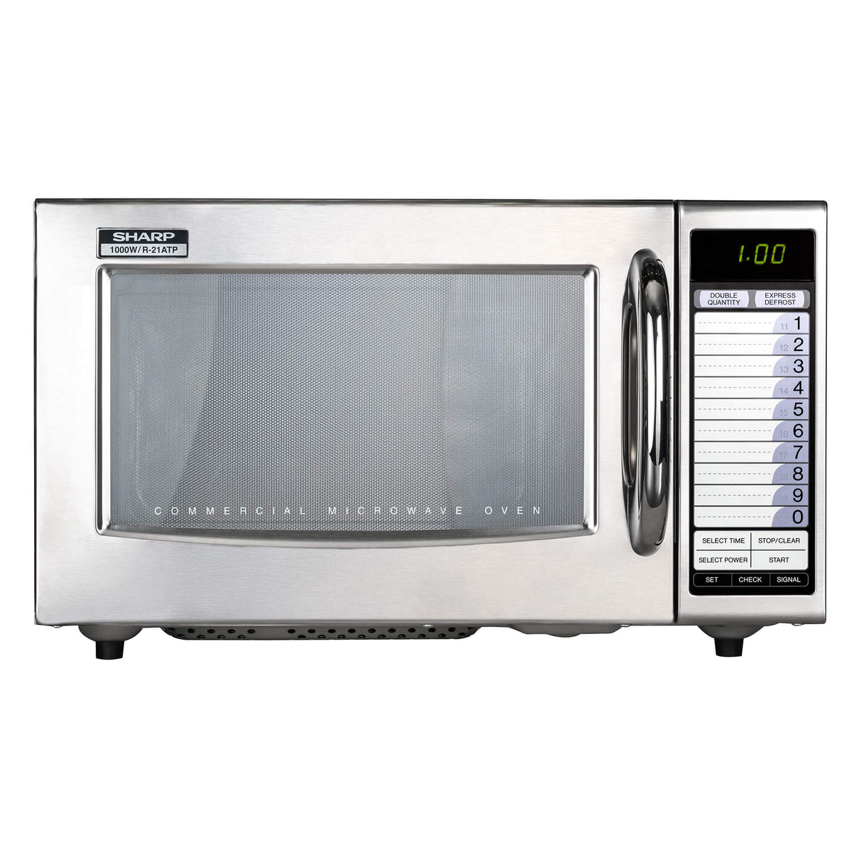 Sharp R21AT Commercial Microwave Oven – 1000W | Touch Control, 20 Presets, Express Defrost | 3-Year Warranty Microwaves SHARP