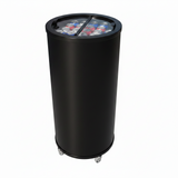 Empire Drinks Can Bottle Dump Impulse Barrel Mobile Cooler Black - EMP-CC77 Single Door Bottle Coolers Empire