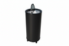 Empire Drinks Can Bottle Dump Impulse Barrel Mobile Cooler Black - EMP-CC77 Single Door Bottle Coolers Empire