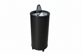 Empire Drinks Can Bottle Dump Impulse Barrel Mobile Cooler Black - EMP-CC77 Single Door Bottle Coolers Empire