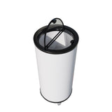 Empire Drinks Can Bottle Dump Impulse Barrel Mobile Cooler White - EMP-CC77 Single Door Bottle Coolers Empire