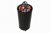 Empire Drinks Can Bottle Dump Impulse Barrel Mobile Cooler Black - EMP-CC77 Single Door Bottle Coolers Empire