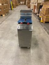 Empire Twin Basket Single Tank Fryer – Nat Gas & LPG, 3 Burner, 24L, 80,000 BTU | EMP-MGEF-3-OZ - Graded Item Freestanding Gas Fyers Empire
