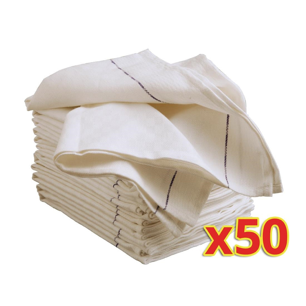 Vogue Bulk Buy Cotton Waiting Cloths (Pack of 50) - S114  Vogue   