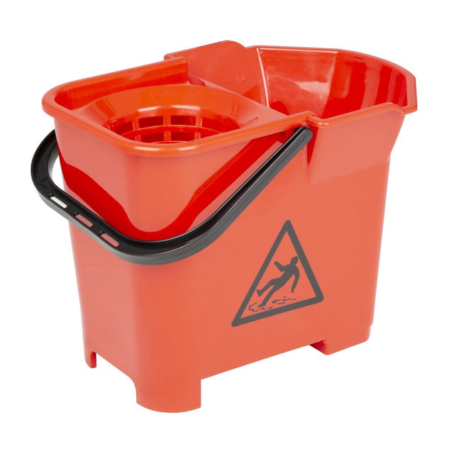 Jantex Colour Coded Mop Bucket Red - S222  Jantex   
