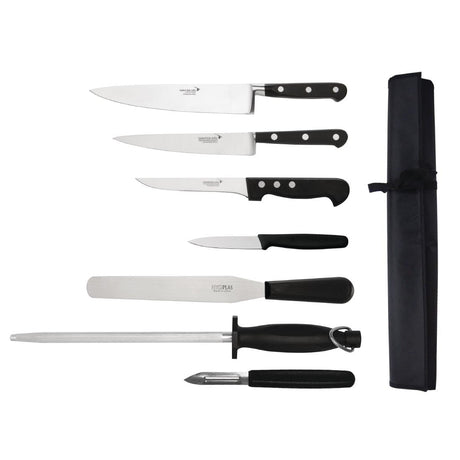 Deglon Sabatier 7 Piece Knife Set and Wallet - S461  Deglon Sabatier   