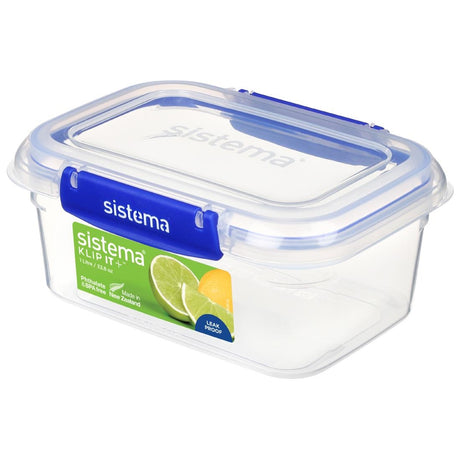 Sistema Rectangle Klip It Plus Food Storage Container 1Ltr - CH245  Sistema   