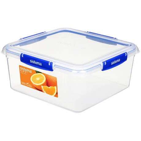Sistema Square Klip It Plus Food Storage Container 5.5Ltr - CH246  Sistema   