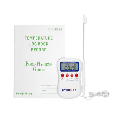 Special Offer Hygiplas Multistem Thermometer and Temperature Log Book - S595  Hygiplas   