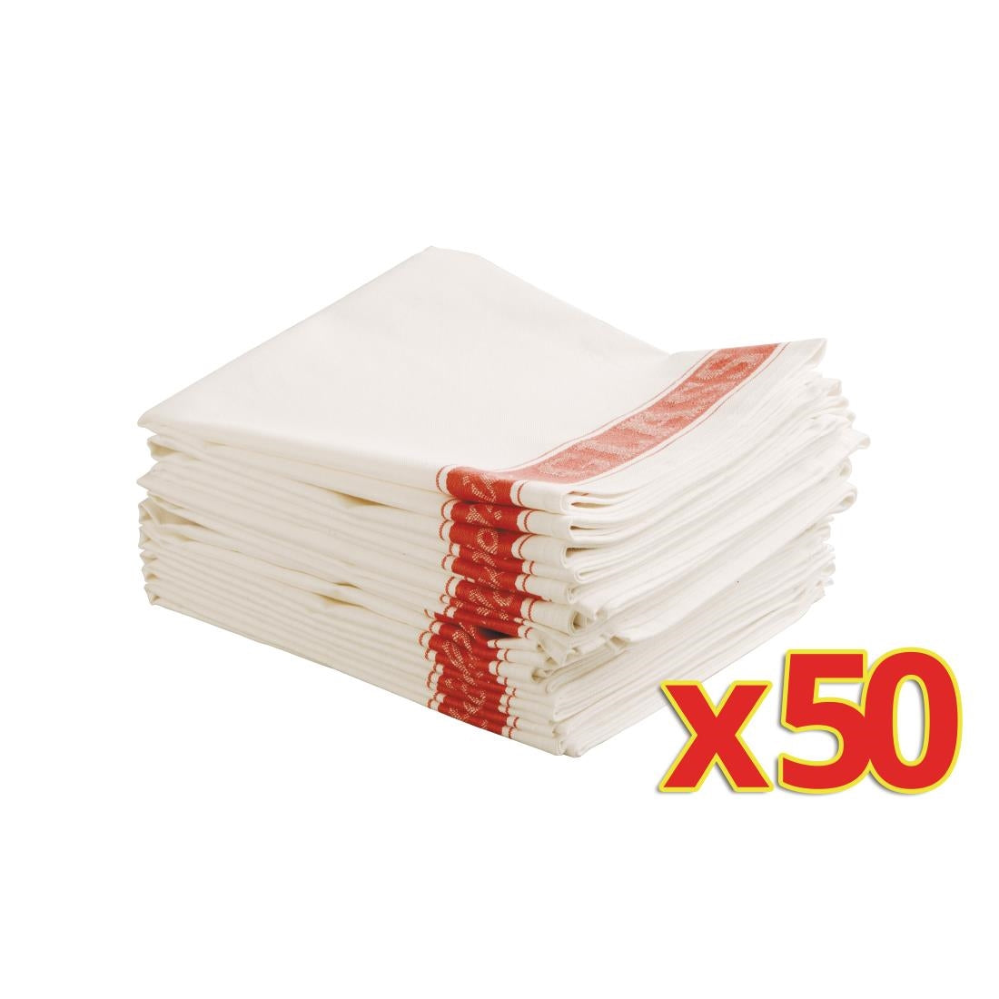 Vogue Bulk Buy Glass Cloths (E910) (Pack of 50) - S646  Vogue   