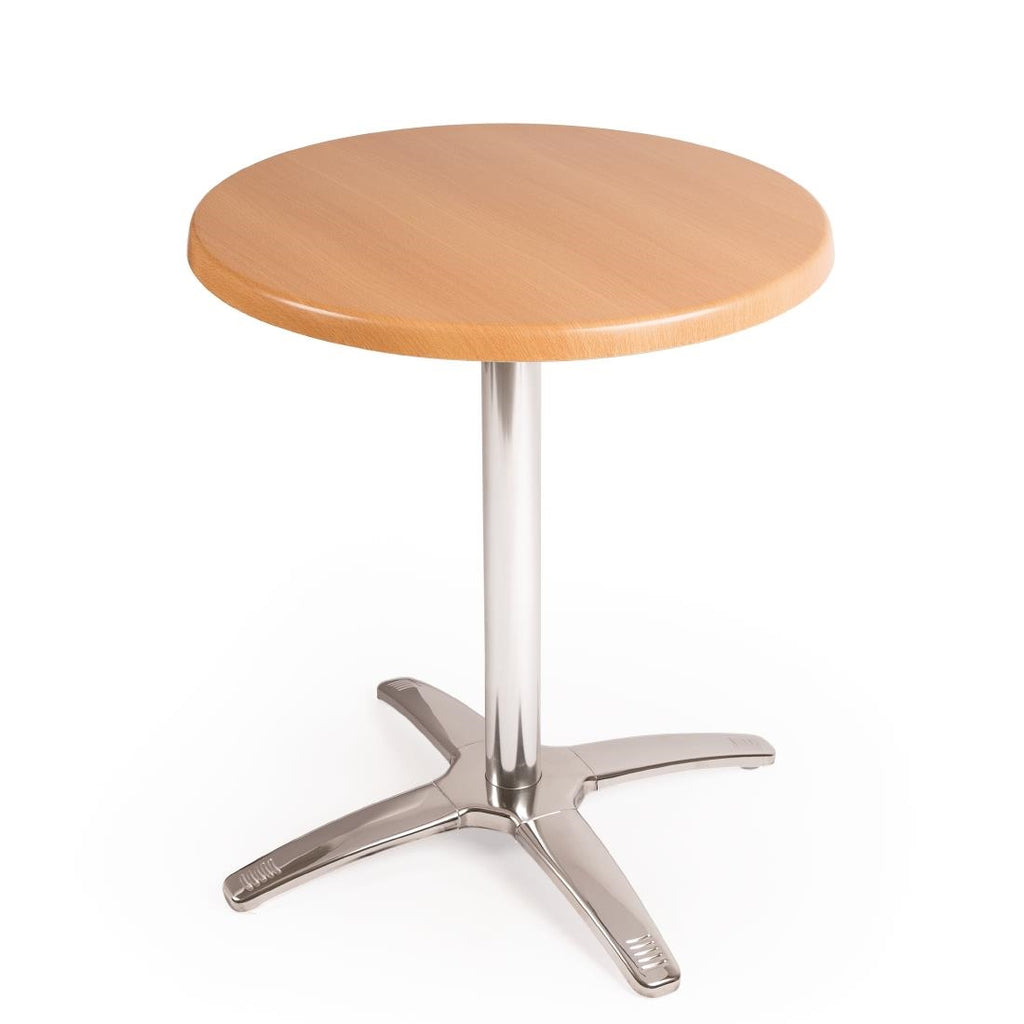 Special Offer Bolero Round Beech Table Top and Base Combo - SA222 Faux Wooden Tables Bolero   