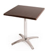 Special Offer Bolero Square Dark Brown Table Top and Base Combo - SA225 Faux Wooden Tables Bolero   