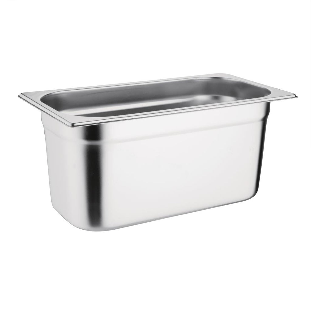 Vogue Stainless Steel Gastronorm Tray Set 3 x 1/3 with Lids - SA242  Vogue   