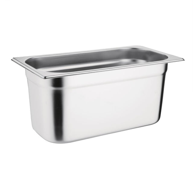 Vogue Stainless Steel Gastronorm Tray Set 3 x 1/3 with Lids - SA242  Vogue   