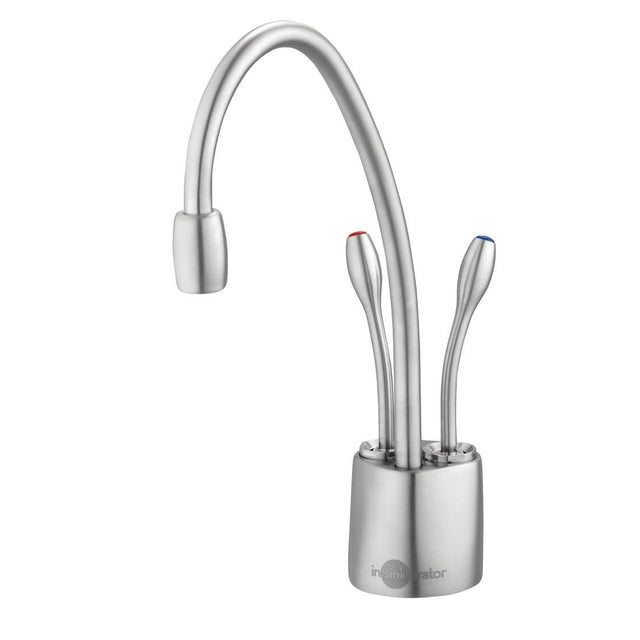 Insinkerator Steaming Hot and Cold Water Tap HC1100 Brushed Steel with Installation Kit - SA531  Insinkerator   