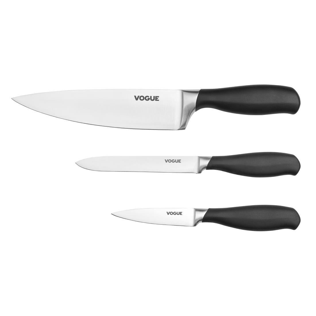 Vogue Prep Like A Pro 3-Piece Soft-Grip Knife Set - SA613  Vogue   