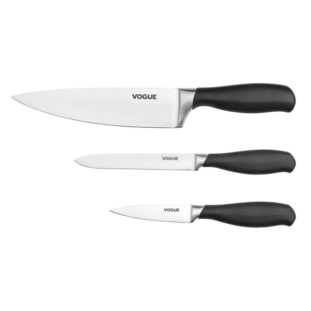 Vogue Prep Like A Pro 3-Piece Soft-Grip Knife Set - SA613  Vogue   