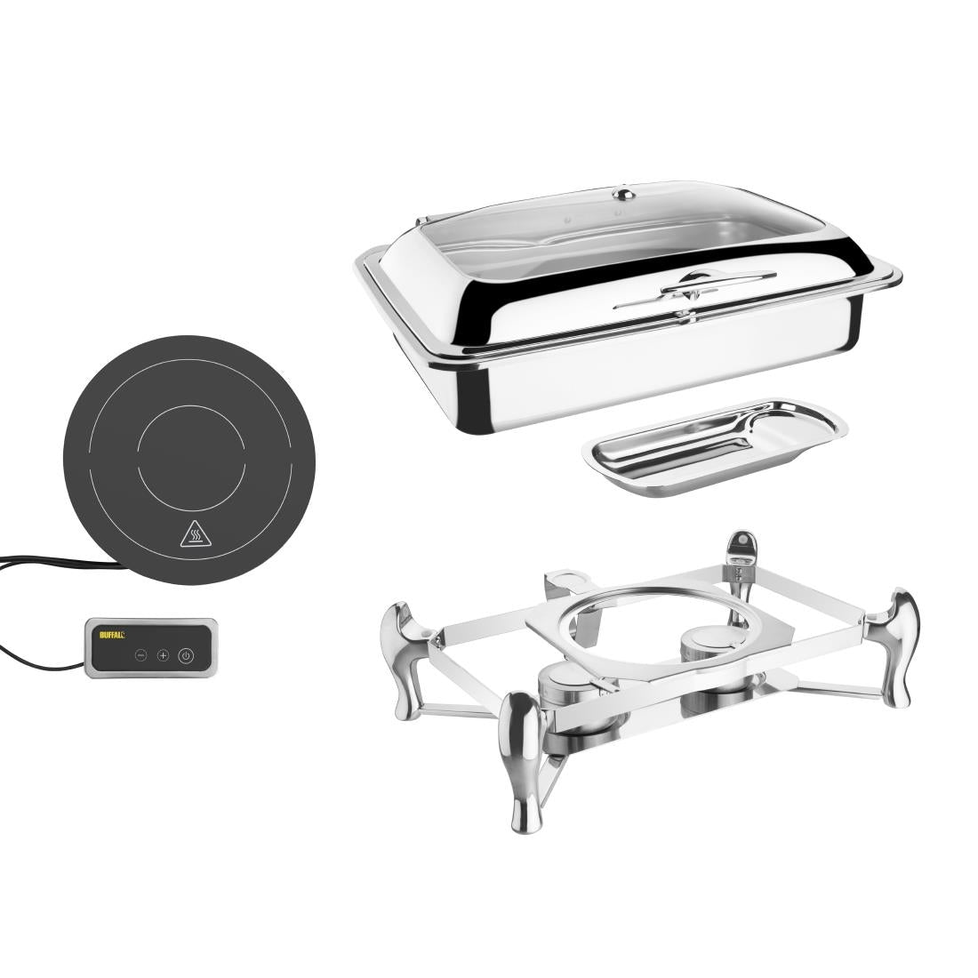 Olympia 1/1 Induction Chafer - Stand & Induction Heater Set - SA648  Olympia   