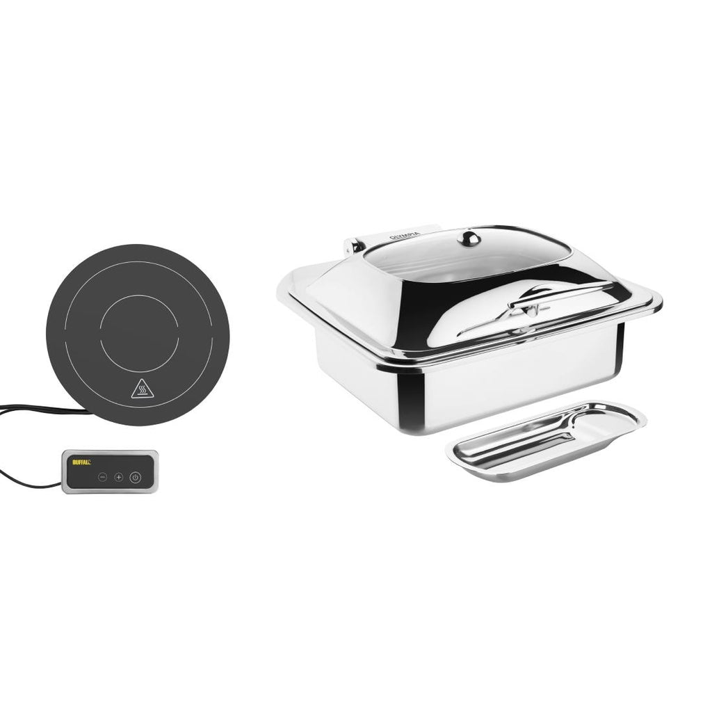 Olympia 1/2 Induction Chafer & Induction Heater Set - SA649  Olympia   