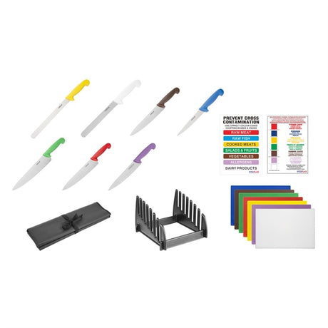Hygiplas Colour Coded Food Safety Starter Kit - SA698  Hygiplas   
