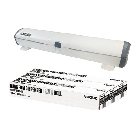 Vogue Wrap 450 Dispenser and Cling Film Refill Bundle - SA786  Vogue   