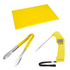 Hygiplas Colour Coded Yellow Set - Tong Chopping Board & Thermometer (Set of 3) - SA790  Hygiplas   